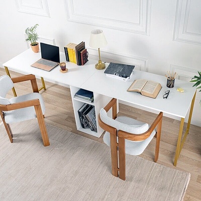 ASG Бюро atlas бяло/злато (8684282978572)