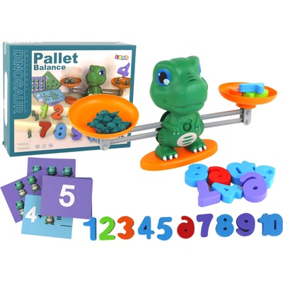 Mamido Edukatívna hračka dinosaurus matematická váha