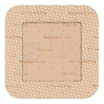 Mepilex Border Flex Lite 4 x 5 cm samolepivé krytie na rany, silikónové 10 ks