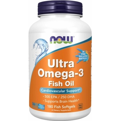 Now Foods Ultra Omega-3 Fish 180 softgel kapsúl