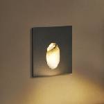 Brilagi - led външно вградено осветително тяло stairdot led/2w/230v черно ip65 квадратно (bg2268)
