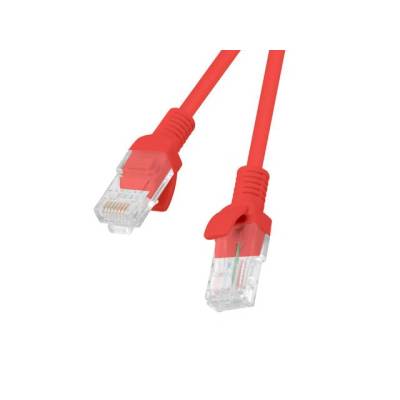 Lanberg Кабел lanberg patchcord rj45 кат. 5e utp 2m червено (PCU5-10CC-0200-R) (PCU5-10CC-0200-R)