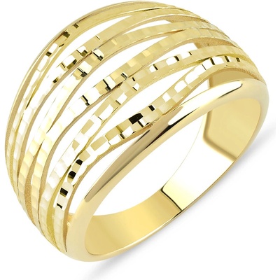 Lillian Vassago Celozlatý prsten s gravírováním LLV22 GR046Y