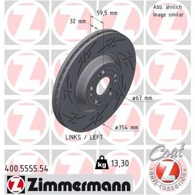 Brzdový kotúč ZIMMERMANN 400.5555.54 (400555554)
