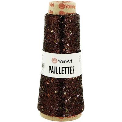 YarnArt Paillettes 8007 hnědá