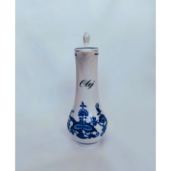 Cibulák karafka s víčkem Olej 0,14 l originální český porcelán Dubí 70354 olej