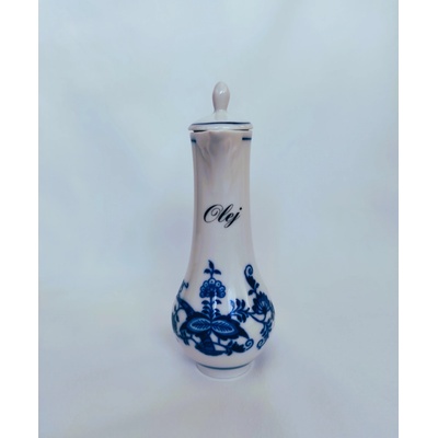 Cibulák karafka s víčkem Olej 0,14 l originální český porcelán Dubí 70354 olej