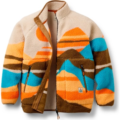 Passenger Дамско поларено яке Passenger Women's Fairbanks 2.0 FZ Recy. Sherpa Fleece Fleece vest - Mountain Sunset Multi (105-6081-0214)