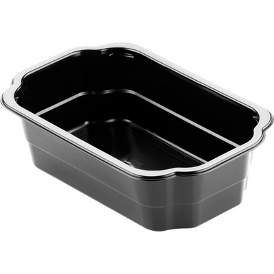 DUNI Tácka taway pp čierna 1-dielna 250 × 159x70 mm