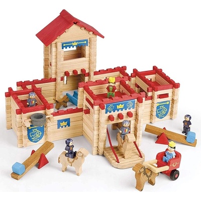 Jeujura Dřevěná stavebnice 300 ks Hrad