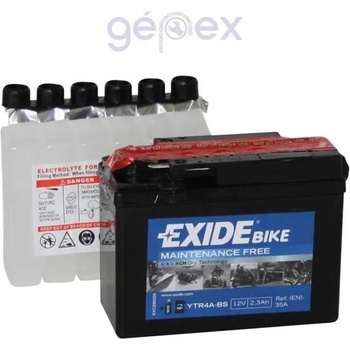 Image 1 of Exide Bike AGM 2.3Ah right+ YTR4A-BS