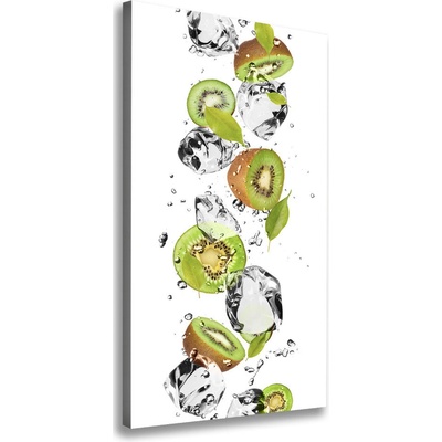 Vertikálny foto obraz na plátne do obývačky Kiwi a voda 50x100 cm