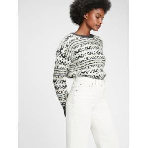 GAP Пуловер fair isle GAP GAP | Cheren | ЖЕНИ | M