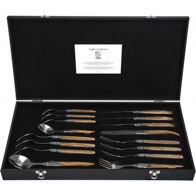 Laguiole Sada příborů Laguiole Luxury 16 ks olive