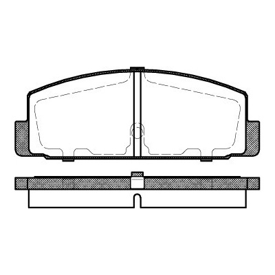 Sada brzdových platničiek kotúčovej brzdy REMSA 0179.30