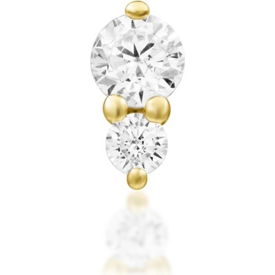 Junipurr jewelry Bezzávitová koncovka piercingu ze 14 kt zlata 585/1000 žluté zlato