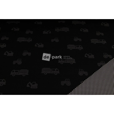 de-park Jarní softshell 18/12 - Reflexní auta - černá - 999 - 1 ks - 0,49 m