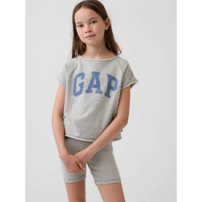 GAP detská mikina VintageSoft s logom sivá