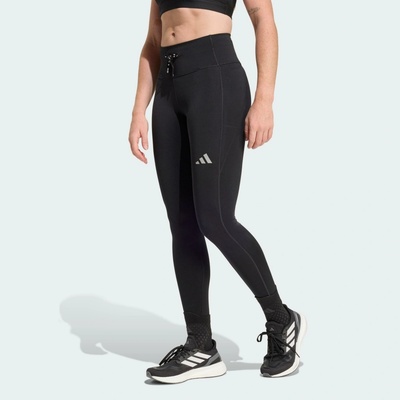 Dámské běžecké legíny adidas RUN ESSENTIALS 1/1 ČernáStříbrná