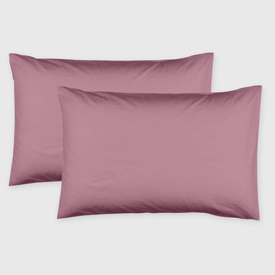 Dilios Комплект две калъфки за възглавница 50/70 см пепел от рози 100% памук