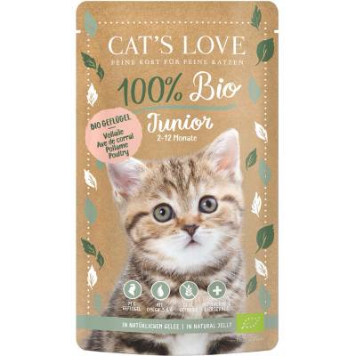 Cat's Love Bio Junior drůbeží 24 x 100 g