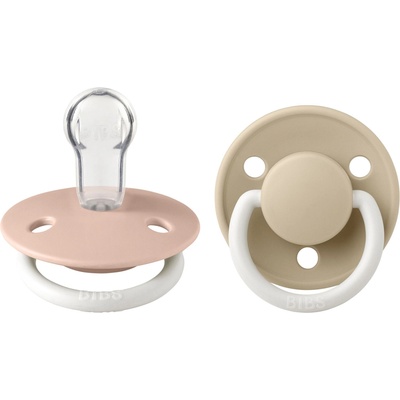 BIBS Залъгалки Bibs - De Lux, Blush Glow/Vanilla Glow, светещи, универсален размер, 2 броя (150216)