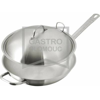 OEM Wok pánev s poklicí, 320 mm, v. 80 mm Varianta: Pánev WOK s poklicí (Ø320 mm, v=80 mm)