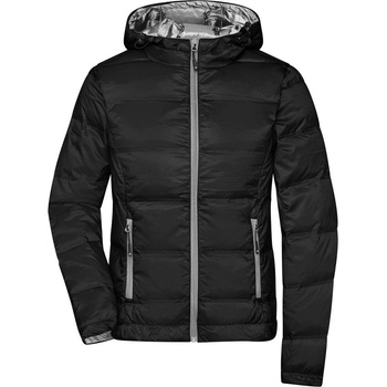 James & Nicholson páperová s kapucňou JN1151 čierna strieborná