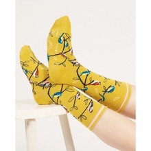 Thought Fashion UK bavlněné Multi Bird yellow