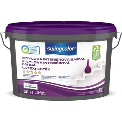 Swingcolor Vinylová barva, sněhobílá, polomatná, 5 l 6211 T0005 0