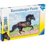 Ravensburger Пъзел Ravensburger от 200 XXL части - Черен кон (12803) - baby