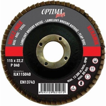Optima profi Lamelový kotouč 125 mm P080 ILK125080
