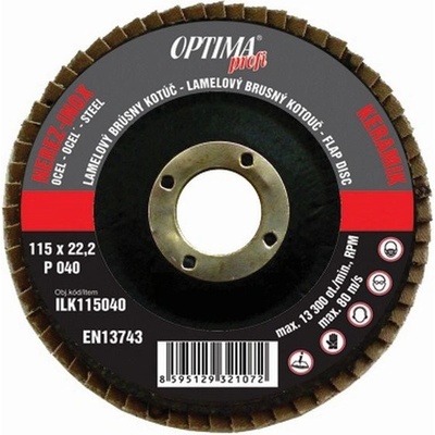 Optima profi Lamelový kotouč 125 mm P080 ILK125080