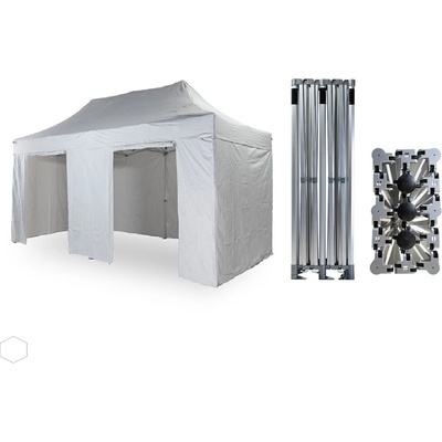 Tentino Big Hexagon EXTREME 3 x 6 m /6 nôh biela