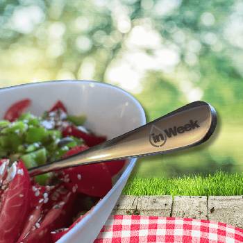 Velká salátová vidlička s logem inWeek