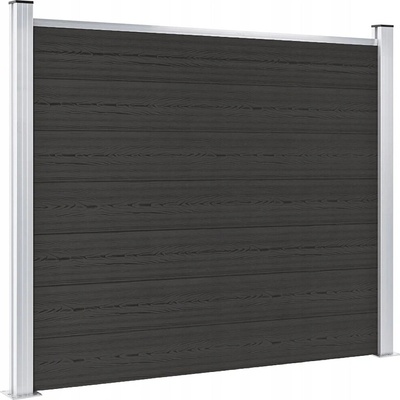 Nabytek XL Plotový dílec WPC 180 x 146 cm černý