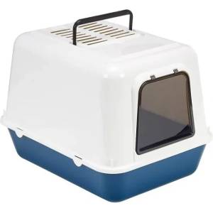 Ferplast Clear Cat 20 - Котешка затворена тоалетна с борд, филтър за миризми и активен въглен, 39, 5x 52, 5x h38см