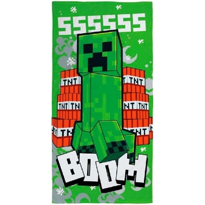 Cerda Osuška Minecraft Creeper zelená 70 x 140 cm