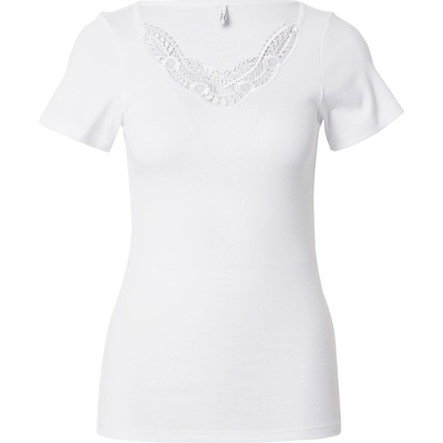 ONLY Тениска 'kira' бяло, размер xs