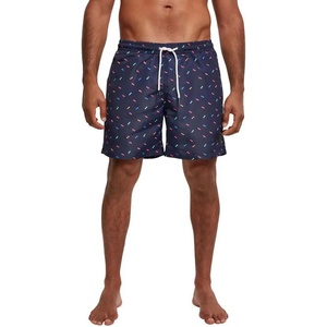 Urban Classics Бански гащета Urban classics Pattern swimming shorts - Blue (Sunglasses)