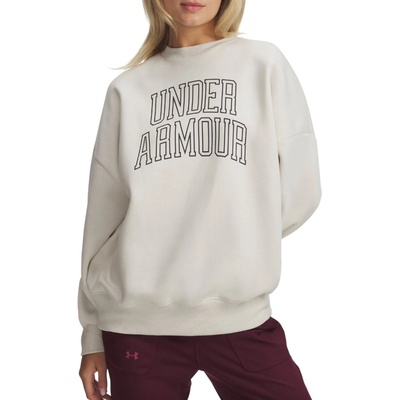 Under Armour Rival Fleece OS Varsity Crew W 6007880-110 biela