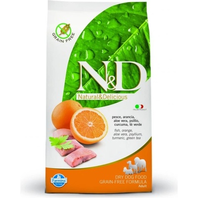 N&D Grain Free Dog Adult Mini Fish & Orange 2,5 kg