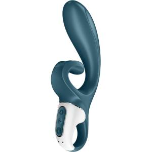 Satisfyer Hug Me - вибратор с клиторен накрайник, управляван чрез приложение (син)