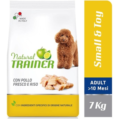 Natural Trainer Small & Toy Adult kuřecí a rýže 7 kg