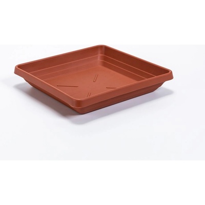 Plastia miska čtyřhranná Lotos 35 x 35 cm terakota – Zboží Dáma