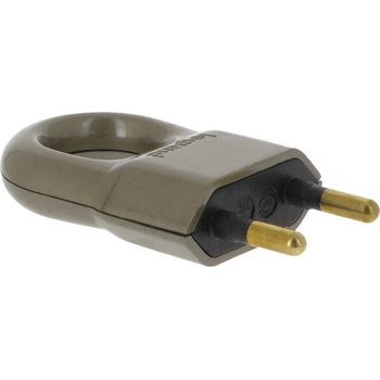 Legrand Щепсел Legrand - 2Р 6А, 250V, 2 х 0.75mm2 с дръжка, цвят бронз (50164)