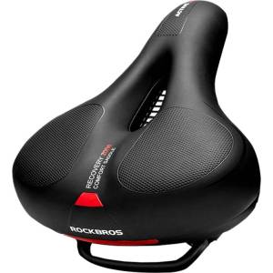 ROCKBROS Седалка за велосипед Rockbros AQ-6090R, черно-червена (AQ-6090R)