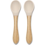 Lorelli СИЛИКОНОВИ ЛЪЖИЧКИ С БАМБУК 2БР natural beige (10230680005)