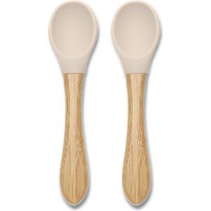 Lorelli СИЛИКОНОВИ ЛЪЖИЧКИ С БАМБУК 2БР natural beige (10230680005)