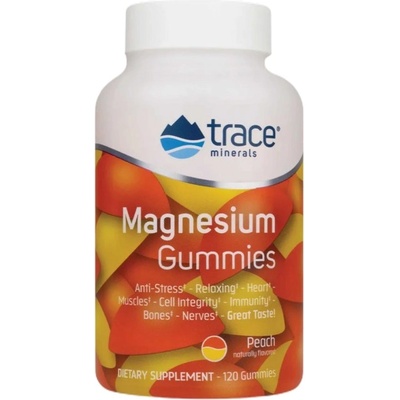 Trace Minerals Magnesium Gummies 84 mg [120 желирани бонбони] Праскова